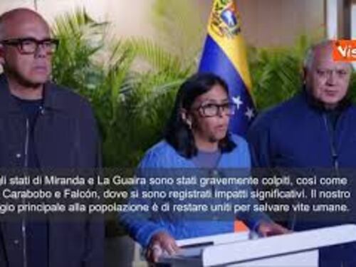 Terremoto Venezuela, La Presidente Rodriguez: Colpiti duramente, dichiaro lo stato di emergenza