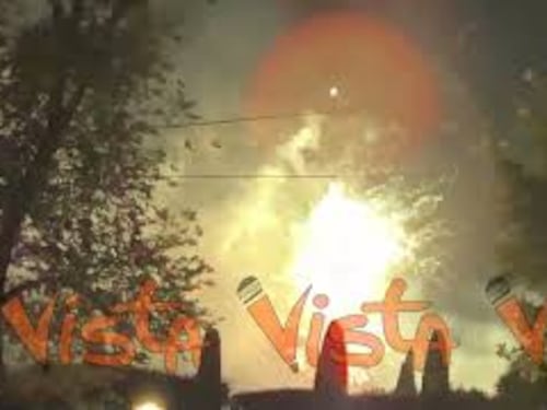 Fuochi d'artificio a Villa Taverna per le celebrazioni dei 250 anni di indipendenza americana