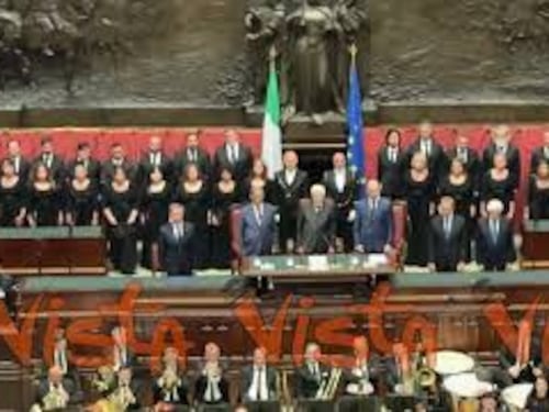 L’inno alla gioia eseguito in Aula a Montecitorio in occasione del 80 anniversario prima Assemblea
