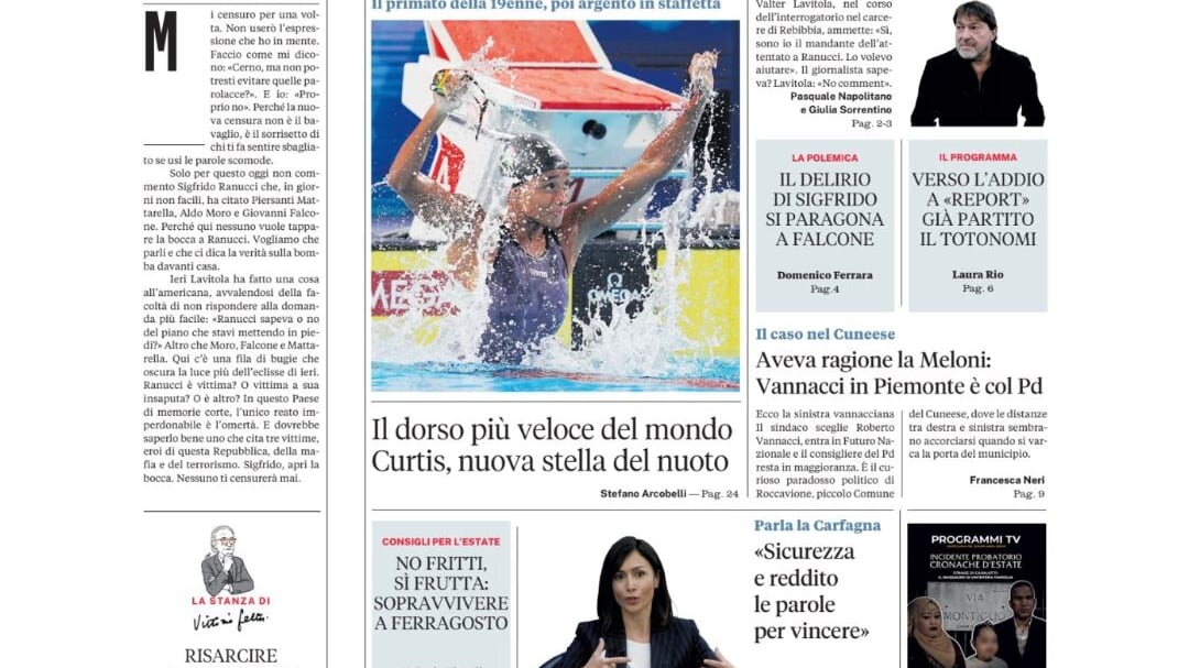 L’Italia stregata dal sole nero, la versione di Lavitola, record del modo di Sara Curtis