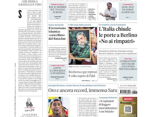 Caso Ranucci: ora parla la banda, migranti: scontro con la Germania, ancora oro agli europei