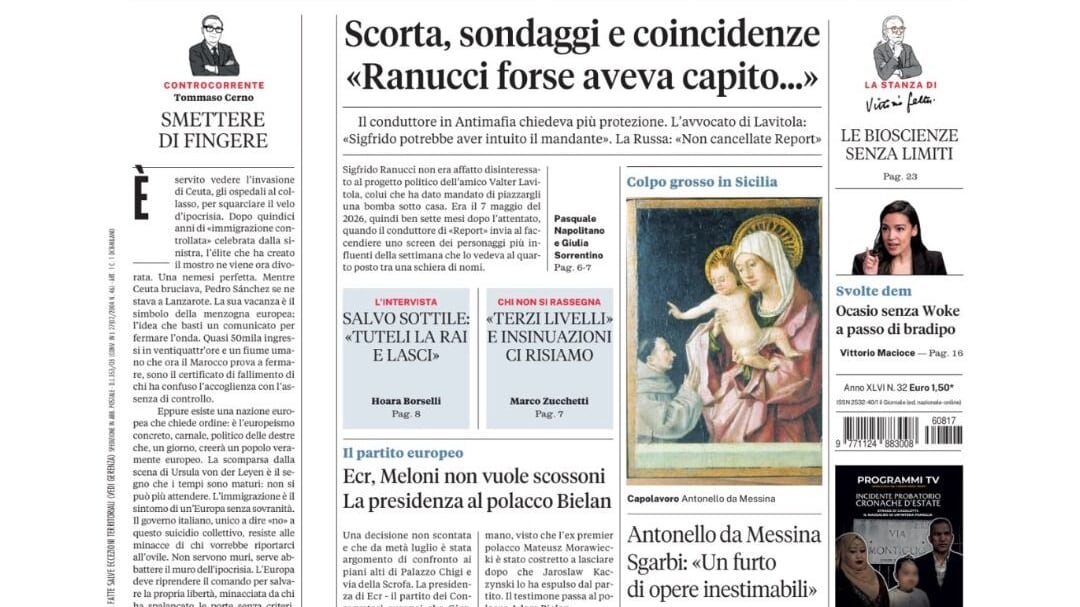 Caso Ranucci, caos immigrati a Ceuta, colpo grosso in Sicilia