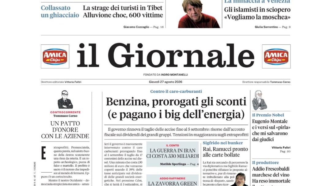Interventi contro il caro-carburanti, la minaccia a Venezia, la strage in Tibet