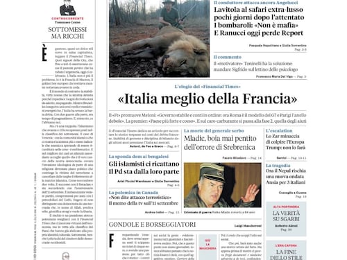 Caso Ranucci, l’elogio all’Italia, la morte di Mladic