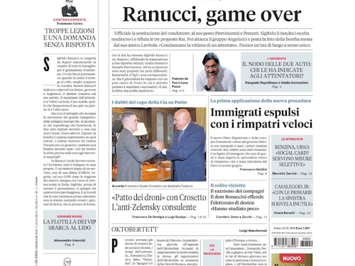 Il caso Ranucci, il patto dei droni, applicati i rimpatri veloci