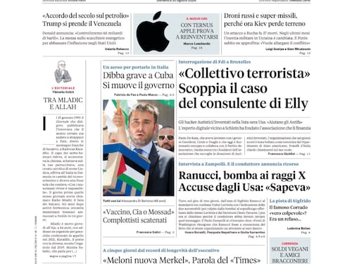 Il caso degli hacker Autistici/Inventati, il malore di Di Battista a Cuba, l’intervista a Zampolli
