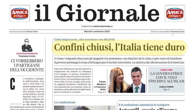 Confini chiusi con la Spagna, sviluppi sul caso Report, la malattia di Franceschini