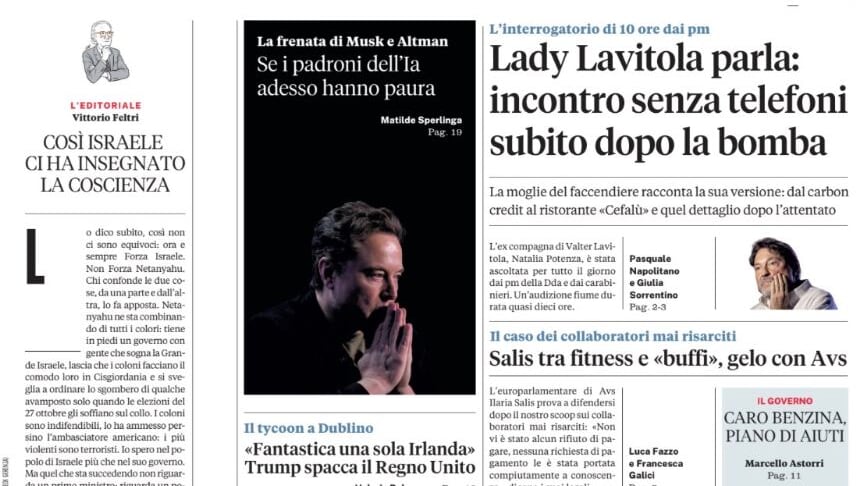 L’interrogatorio di Lady Lavitola, allarme Ia, il vizio della Mostra del Cinema di Venezia