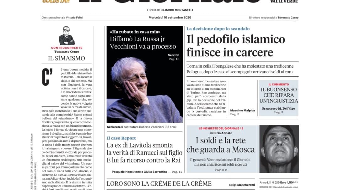 Il pedofilo islamico torna in carcere, l'inchiesta su Vannacci, via libera alla legge elettorale