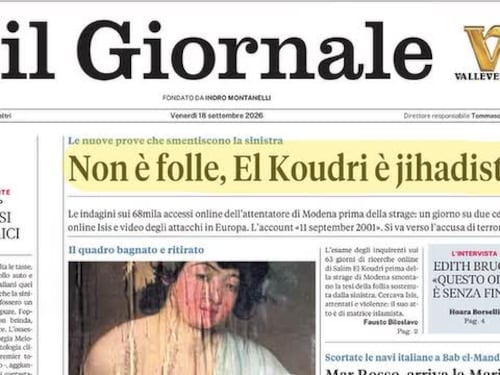 Non è folle: El Koudri è jihadista, arriva la Marina nel Mar Rosso, diluvio dentro gli Uffizi