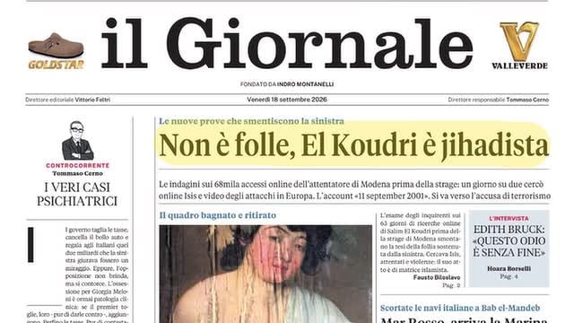 Non è folle: El Koudri è jihadista, arriva la Marina nel Mar Rosso, diluvio dentro gli Uffizi