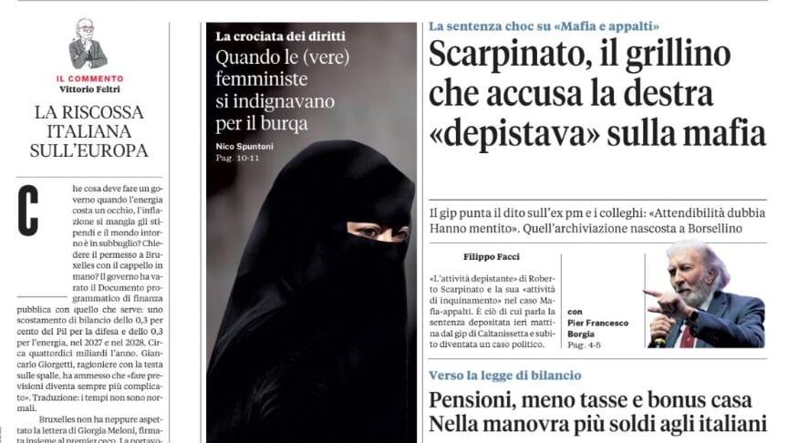 La sentenza choc su “Mafia e appalti”, verso la legge di Bilancio, Renzi lancia Calabresi