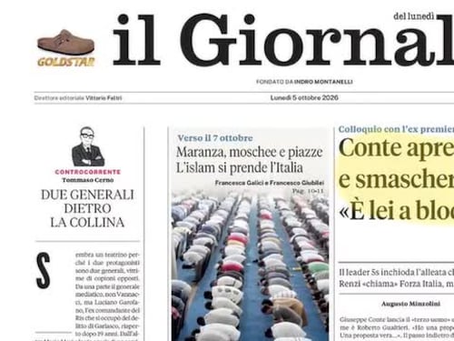 L’intervista Giuseppe Conte, l’intervista a Mario Mori, l’Islam si prende l’isola