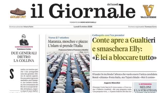 L’intervista Giuseppe Conte, l’intervista a Mario Mori, l’Islam si prende l’isola