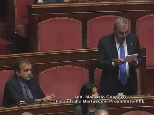 L'intervento del senatore Maurizio Gasparri