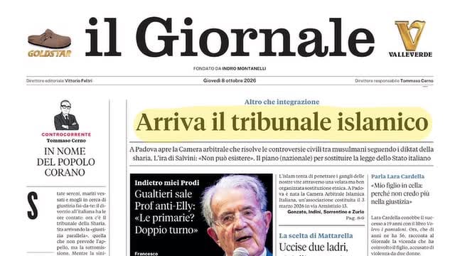 Arriva il tribunale islamico, emergenza energia, la grazia di Mattarella