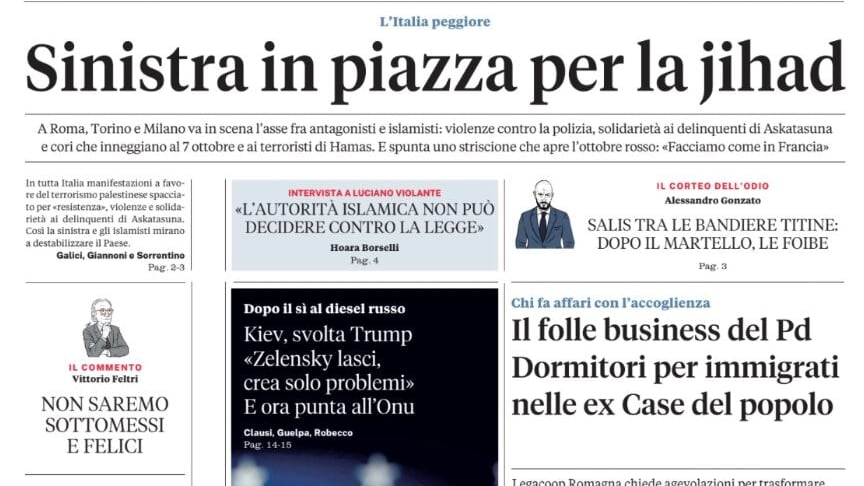 Sinistra in piazza per la jihad, il folle business del Pd, Schlein scomunica il centro