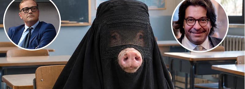 Porco burqa, gli islamici ci vietano pure il prosciutto nelle scuole
