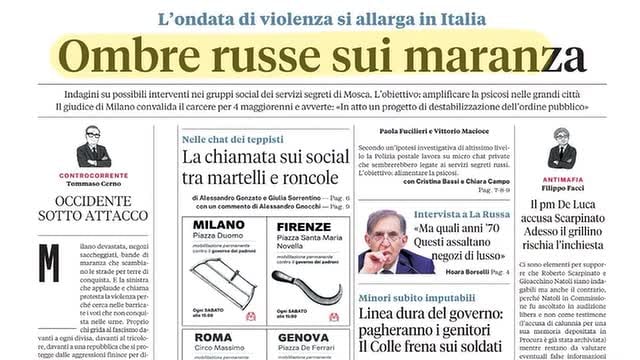 Ombre russe sui maranza, linea dura del governo, Trump pressa Zelensky sul Dondass