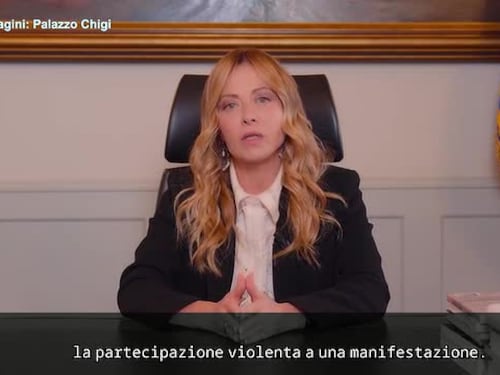 Meloni: “Nasce nuovo reato di partecipazione violenta a una manifestazione” - VIDEO