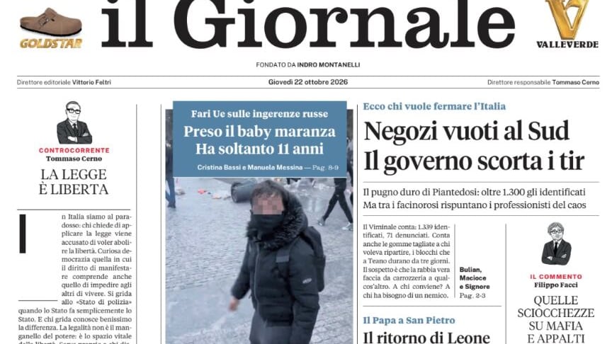 Il ritorno di Leone, ecco chi vuole fermare l’Italia, il baby maranza ha solo 11 anni