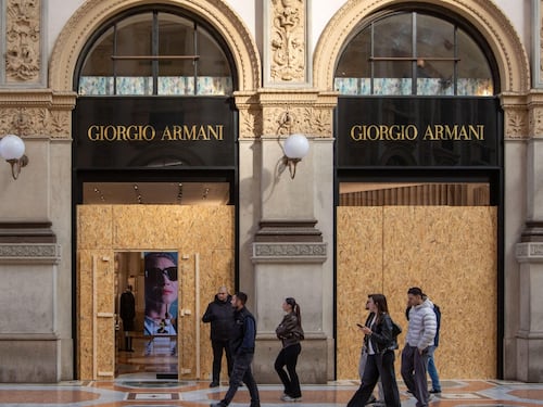 Milano deserta prima delle manifestazioni