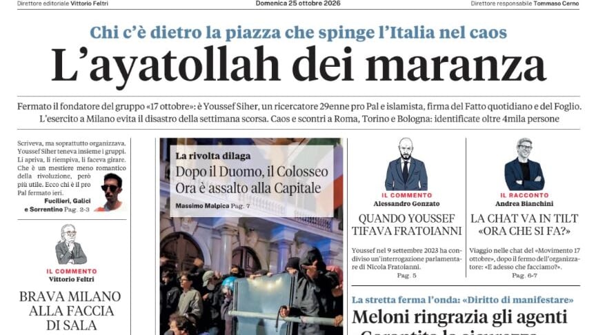 L’ayatollah dei maranza, l’intervista all’ex procuratore antimafia Caselli, lo strappo Mentana-Cairo