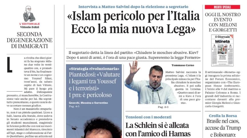 Tommaso Cerno intervista Matteo Salvini, il caso Youssef Siher, Brasile nel caos