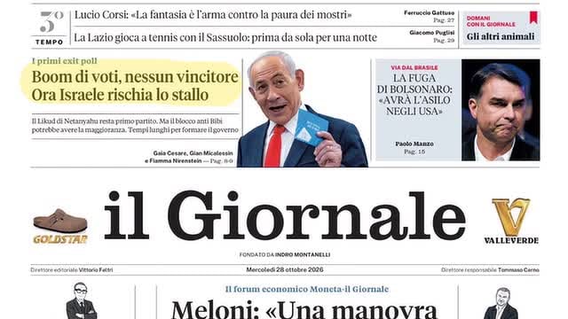 Meloni racconta la manovra, nessun vincitore in Israele, la fuga di Bolsonaro dal Brasile