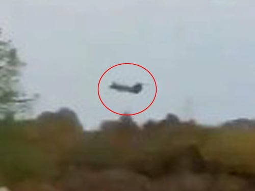 Il video dello schianto dell'elicottero militare
